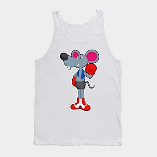 Mouse at Boxing with Boxing gloves Tank Top